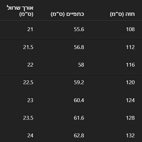 חולצת אוברסייז תאי