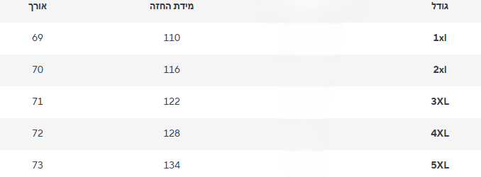 חולצה פלאס-סייז לימור
