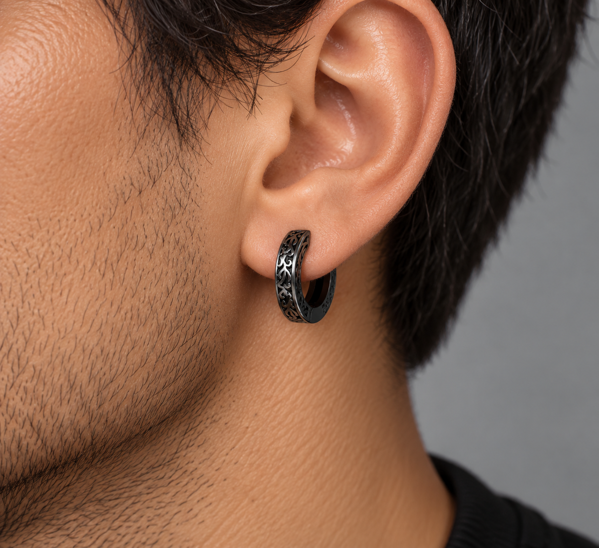 BLACK TRIBAL עגיל